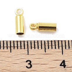 メッキ真鍮コードの端をラック  カドミウムフリー＆鉛フリー  コラム  ゴールドカラー  0.8x0.25x0.12cm&nbsp;KK-P274-01A-G