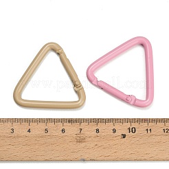 Spray Painted Alloy Spring Gate Rings&nbsp;AL-CBA5501-03
