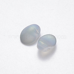 Transparent Spray Painted Glass Charms&nbsp;X-GLAA-R211-05-D01
