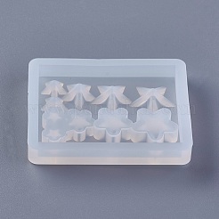 シリコンモールド  レジン型  UVレジン用  エポキシ樹脂ジュエリー作り  スター  ホワイト  49.5x40x7mm  インナーサイズ：4~12mm&nbsp;DIY-F023-24-04