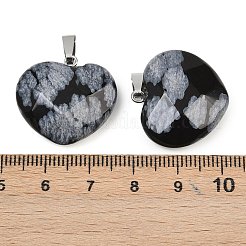Natural Snowflake Obsidian Pendants&nbsp;G-A281-02P-09