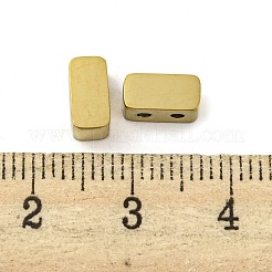 イオンプレーティング（IP）304ステンレス鋼マルチ連リンク  長方形  ゴールドカラー  4x8x4mm  穴：1.4mm&nbsp;STAS-Q319-03A-G