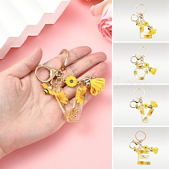 Resin & Alloy Enamel Keychain&nbsp;X1-KEYC-YW00134-01