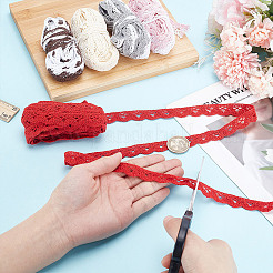 30 Yards 5 Colors Cotton Braided Wavy Lace Ribbon&nbsp;OCOR-NB0002-26