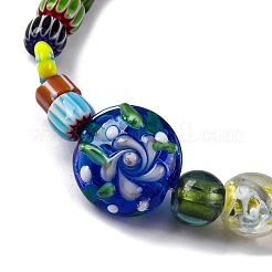 Handmade Lampwork Chevron Beads Strands&nbsp;LAMP-R003-05