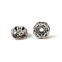 Brass Rhinestone Spacer Beads&nbsp;RSB031NF-01K