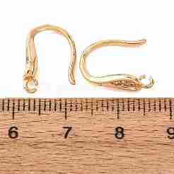Brass Micro Pave Cubic Zirconia Earring Hooks&nbsp;KK-CBA8EB2-10G
