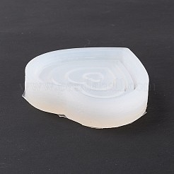 シェーカーモールド  DIYハート流砂シリコンモールド  レジン型  UVレジン用  エポキシ樹脂工芸品作り  ホワイト  53.5x55x12mm  内径：42x48mm&nbsp;LS-DIY-G059-B04