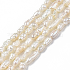 Natural Cultured Freshwater Pearl Beads Strands&nbsp;PEAR-N012-02F