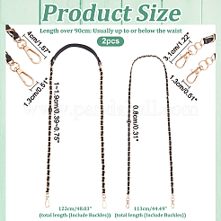 2Pcs 2 Styles Purse Chains&nbsp;DIY-WR0003-26B