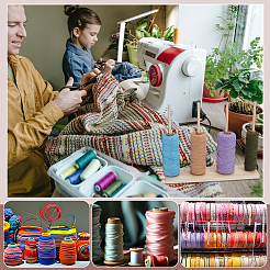4 Spools Wooden Thread Holder&nbsp;DIY-WH0308-732