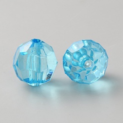 130Pcs Transparent Acrylic Beads&nbsp;OACR-WH0050-04A