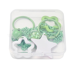 Acrylic Star Charm Iron Chain Bag Decorative Chains&nbsp;HJEW-OC00299