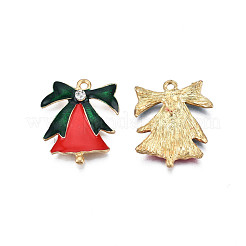 Rack Plating Alloy Enamel Pendants&nbsp;ENAM-N055-155