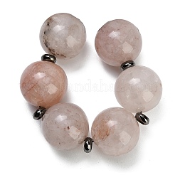 Natural Hematoid Quartz Ferruginous Quartz Beads Strands&nbsp;GG-CBA007A-D09-02