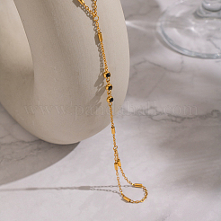 304 Stainless Steel Micro Pave Cubic Zirconia Link Ring Bracelets&nbsp;LS-OQ4080