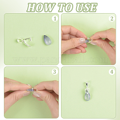 24Pcs 4 Colors Brass Ice Pick Pinch Bails&nbsp;KK-PH0010-79