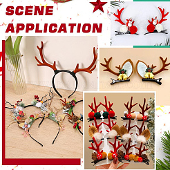 12Pcs Resin Antler Snowman Hand Branch&nbsp;DOLL-GF0001-06B