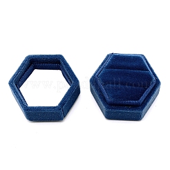 Velvet Ring Boxes&nbsp;VBOX-WH0002-16B