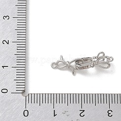 925 Sterling Silver Fold Over Clasps&nbsp;SE-CBAF1B0-01P