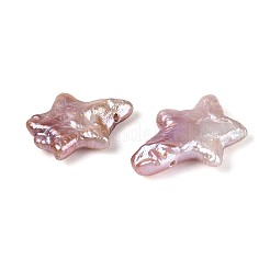天然バロックケシパールビーズ  有核真珠  スター  トップ掘削  アザミ  11~23x9.5~13x2.5~6.5mm  穴：0.6mm&nbsp;PEAR-S020-Z04-03C