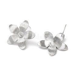 Brass Stud Earrings Findings&nbsp;KK-F862-33P
