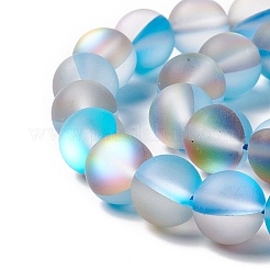 Synthetic Moonstone Beads Strands&nbsp;G-E573-01C-22