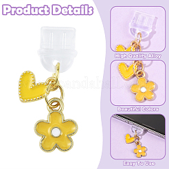 20Pcs 4 Styles PVC Mobile Dustproof Plugs&nbsp;HJEW-YW00418
