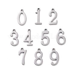 10Pcs 201 Stainless Steel Pendants&nbsp;STAS-R108-1