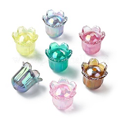 50Pcs UV Plating Opaque Acrylic Beads&nbsp;MACR-CJ0002-22