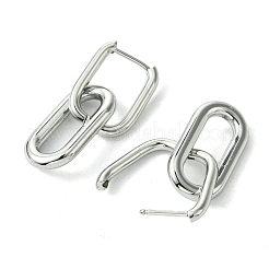 Non-Tarnish 304 Stainless Steel Hoop Earrings for Women&nbsp;EJEW-D111-03P