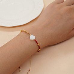 Glass Seed Beads Braided Bead Bracelets&nbsp;QU5327