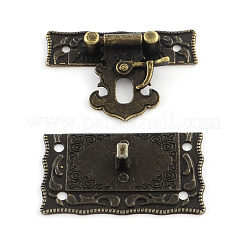 Wooden Box Lock Catch Clasps&nbsp;X-IFIN-R203-49AB