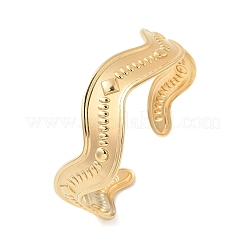 304 Stainless Steel Cuff Bangles for Women&nbsp;BJEW-B120-03G-04