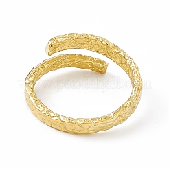 Ion Plating(IP) 304 Stainless Steel Cuff Ring for Women&nbsp;RJEW-C060-35G