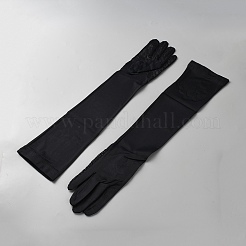 ナイロンロング手袋  日焼け防止手袋  ブラック  495x115x3mm&nbsp;AJEW-WH20059-24B