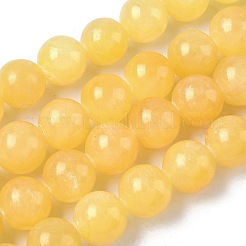 Natural Topaz Jade Beads Strands&nbsp;G-F818-A02-14mm-01
