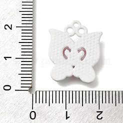 Spray Painted Alloy Pendants&nbsp;FIND-M041-01A