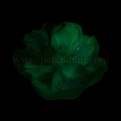 蓄光樹脂カボション  ABカラー  暗闇で光る花  プラム  23.5x8mm&nbsp;RESI-E033-02B