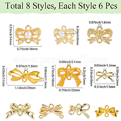 48Pcs 8 Styles Alloy Connector Charms&nbsp;FIND-SC0016-13