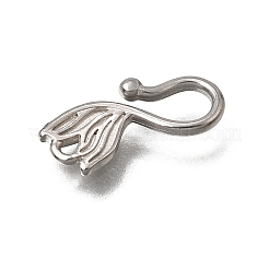 304 Stainless Steel Tulip Hook Clasps&nbsp;SA-CBACB61-17P