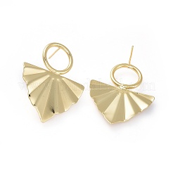 Brass Stud Earrings&nbsp;EJEW-L234-37G