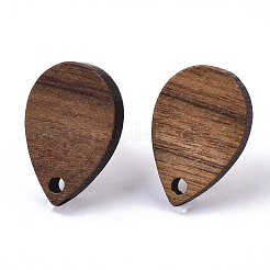 Walnut Wood Stud Earring Findings&nbsp;MAK-N033-007