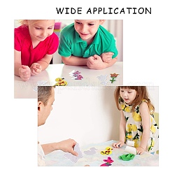 DIYのアイロンビーズのために使用されるABCプラスチックpegboards  混合図形  透明  80x93x5mm&nbsp;PH-DIY-P001-04