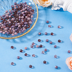 200Pcs 4 Colors Electroplate Glass Beads Strands&nbsp;EGLA-TA0030-09B