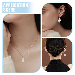 120Pcs 12 Styles ABS Plastic Imitation Pearl Pendants & Connector Charms&nbsp;PALLOY-PH01909