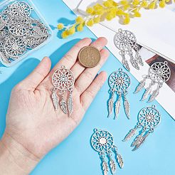 16Pcs 4 Style Tibetan Style Alloy Big Pendants&nbsp;FIND-NB0002-36