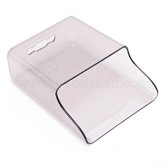 プラスチック収納ボックス  壁飾り収納ボックス  長方形  ライトグレー  112x90x43mm  穴：8x36mm  内径：38x86mm&nbsp;LS-AJEW-WH0223-95B
