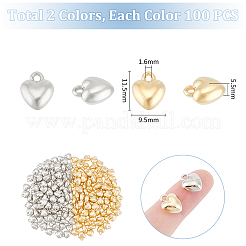 200Pcs 2 Colors CCB Plastic Pendants&nbsp;CCB-UN0001-01