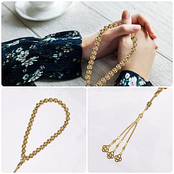3Pcs 3 Colors Alloy Knot Charm Bracelets&nbsp;BJEW-PH0004-70